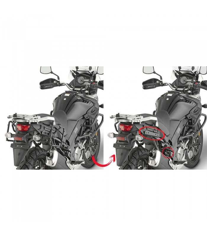 Givi Portavaligie Laterale A Rimozione Rapida Plr3112 Per Valigie MONOKEY® SUZUKI DL650 V-STROM (2017-24)