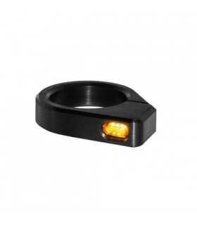 HEINZ BIKES MIKRO 47-49 MM LED TURN SIGNAL ZC-LINE CLASSIC / ALUMINUM / BLACK ECE