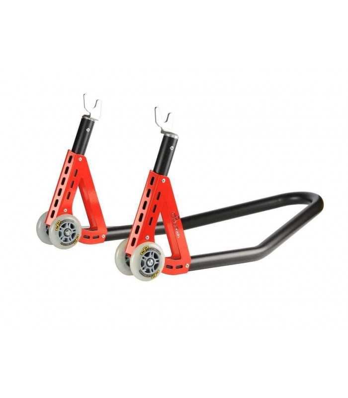 Lightech Aluminum Rear Stand With Forks Rsa23f red
