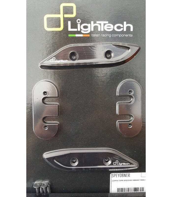 Lightech Paar Spiegelkappen YAMAHA T-MAX 530 [12-15] SCHWARZ