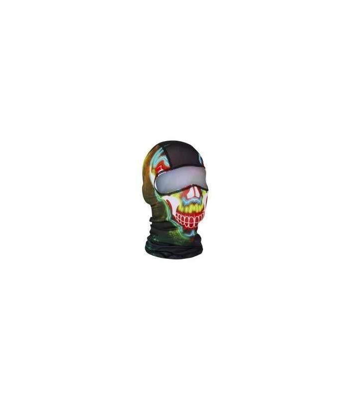 ZAN BALACLAVA POLYESTER ELECTRIC SKULL