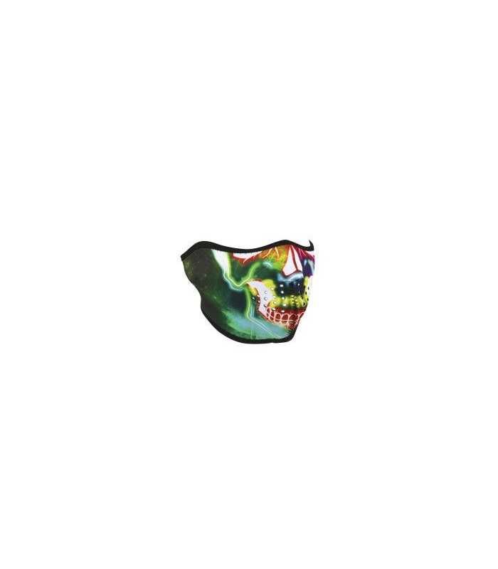 ZAN HALF MASK NEON SKULL
