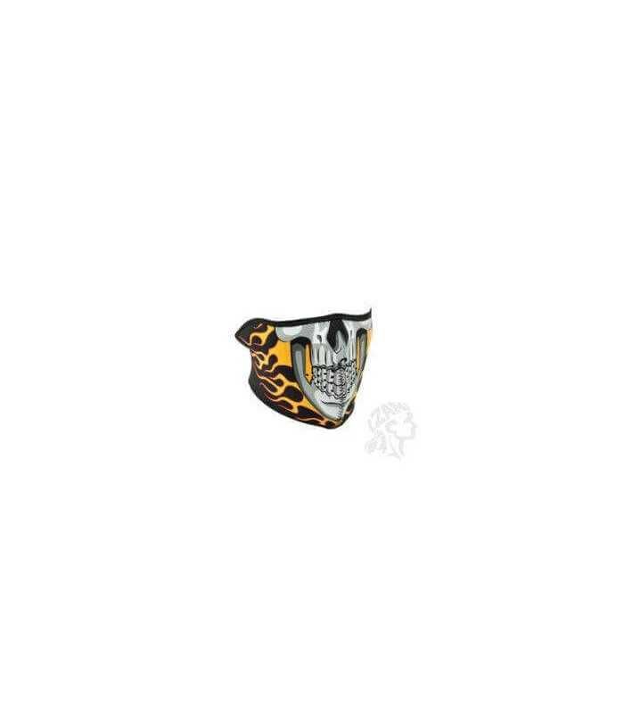 ZAN HALF MASK BURNING SKULL