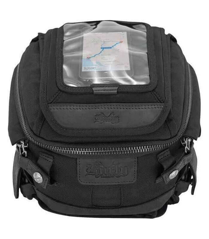 BURLY TANKRUCKSACK wax cotton SCHWARZ