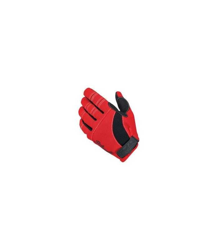 Biltwell guanti estivi moto rosso