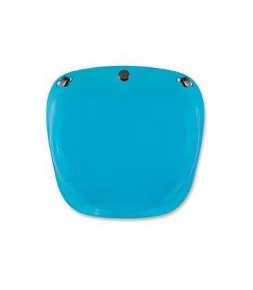 BILTWELL 3 BOTTONS BUBBLE VISOR ANTIFOG BLUE