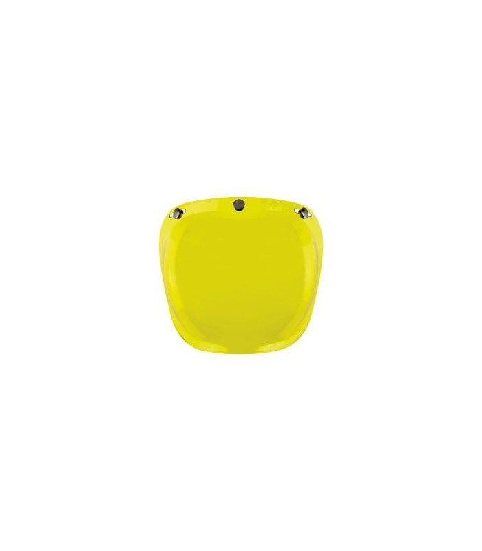 BILTWELL 3 BOTTONS BUBBLE VISOR ANTIFOG YELLOW
