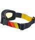 BILTWELL OVERLAND 2.0 TRI-STRIPE SCHUTZBRILLE - SCHWARZ R/Y/O