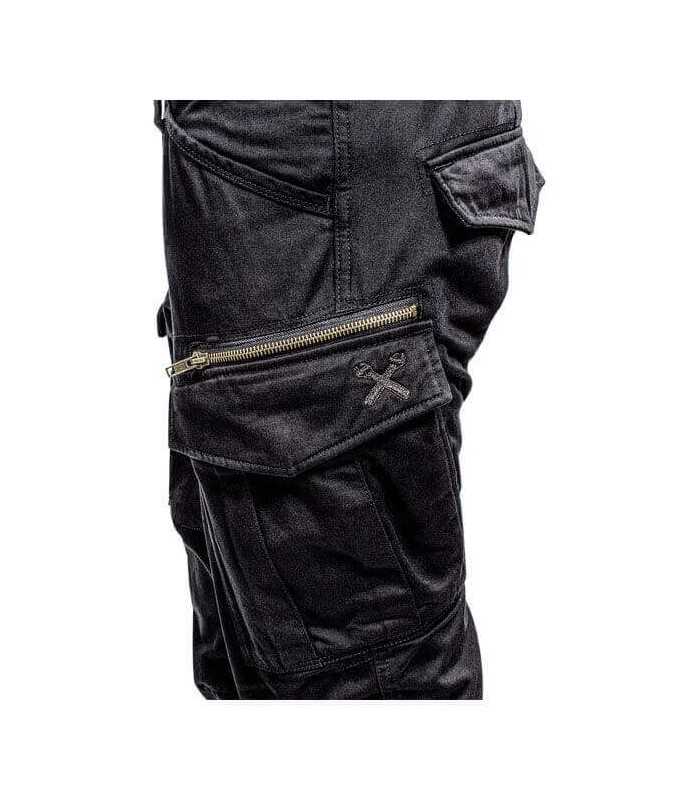 JOHN DOE STROKER CARGO XTM® JEANS LONG 32 NOIR