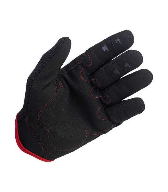 Biltwell Motorrad Sommerhandschuhe schwarz rot