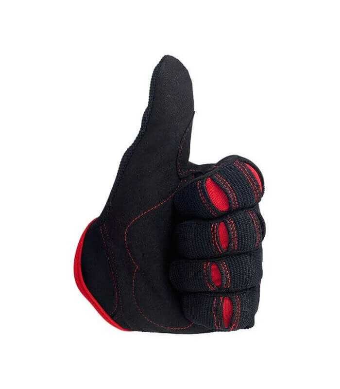 Biltwell Motorrad Sommerhandschuhe schwarz rot