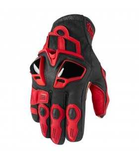 ICON GLOVES HYPERSPORT BLACK RED