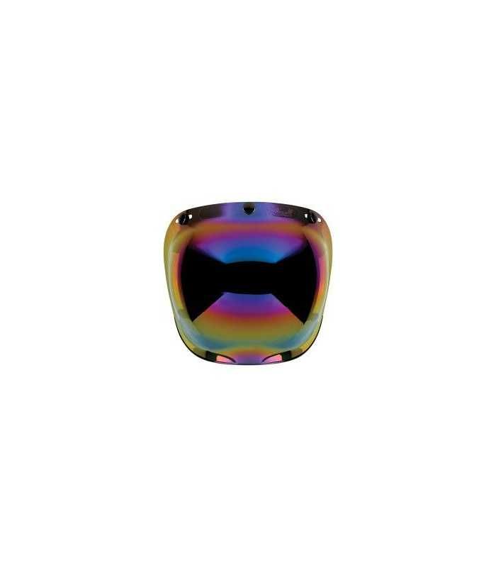 BILTWELL 3 BOTTONS BUBBLE VISOR ANTIFOG RAINBOW