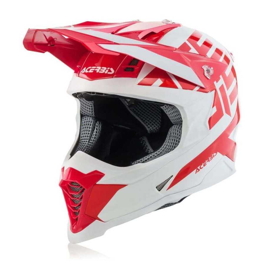 Casco Cross Acerbis Impact X Racer Vtr rosso