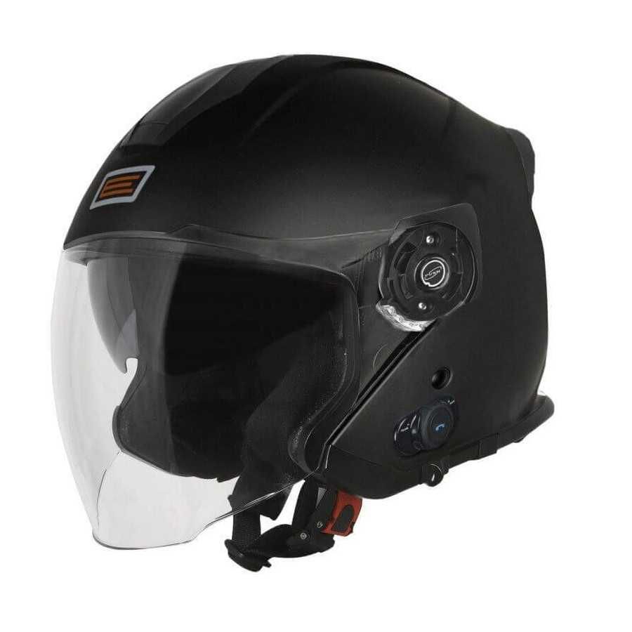 Casco Moto Jet con Bluetooth Integrato Origine PALIO 2.0 BT nero opaco