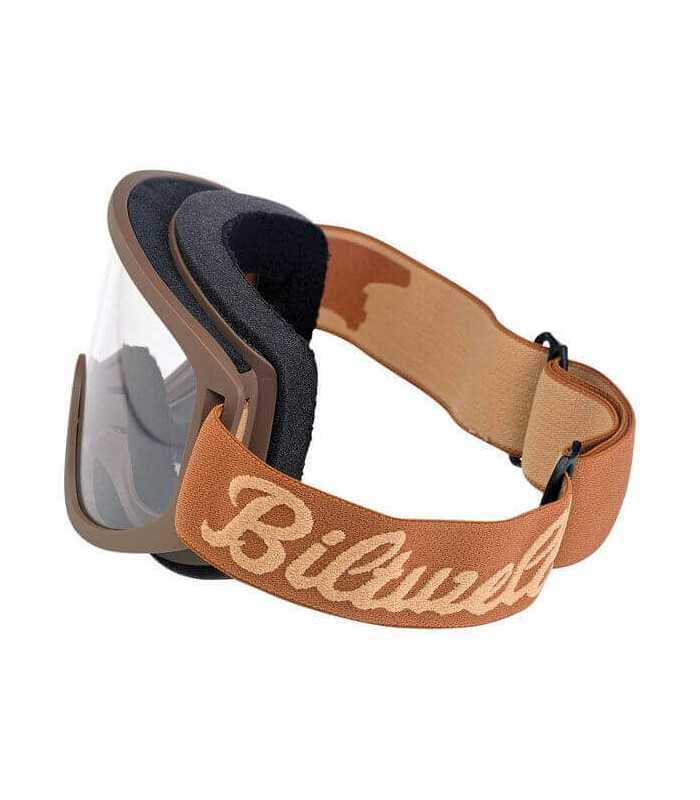 BILTWELL MOTO 2.0 GOGGLES SCRIPT BROWN