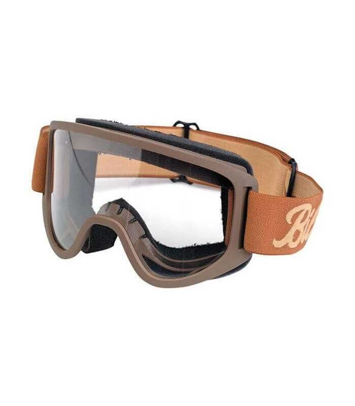BILTWELL MOTO 2.0 GOGGLES SCRIPT BROWN