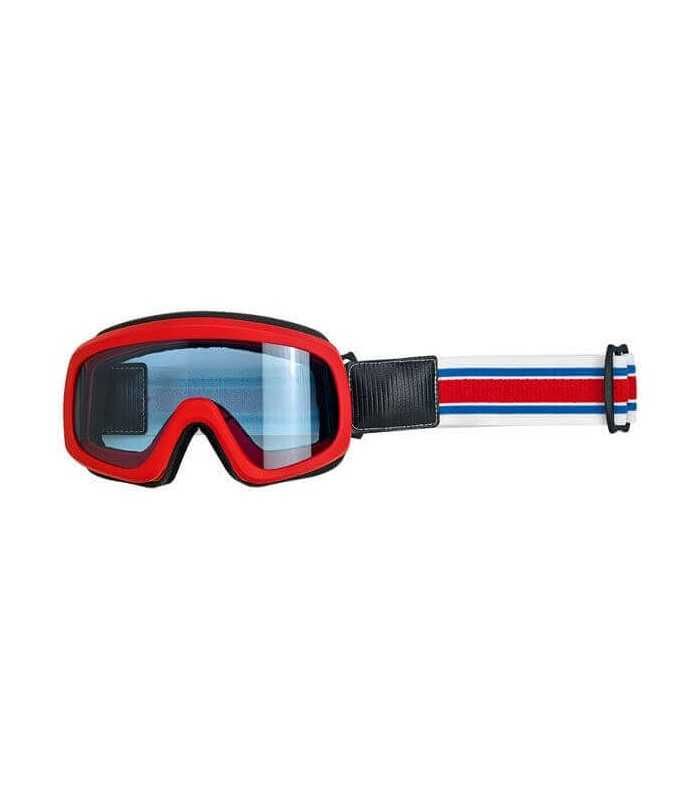 BILTWELL OVERLAND 2.0 RACER GOGGLES RED/WHITE/BLUE