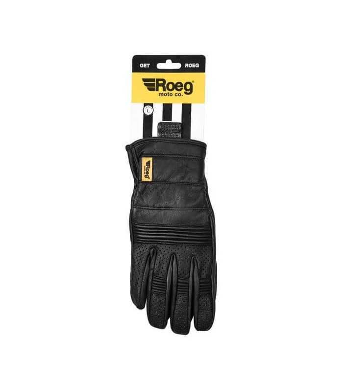ROEG HANK LEATHER GLOVES BLACK