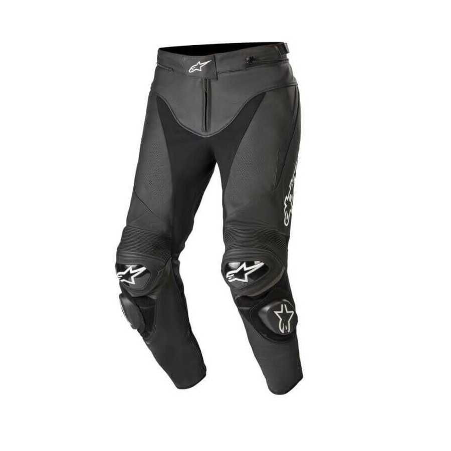 Pantaloni In Pelle Alpinestars Track V2 Nero