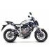 Leovince Yamaha MT-07 (2014-16) Unterbodenschutz Inox CH+KAT - Vollsystem - Endkappe Carbon