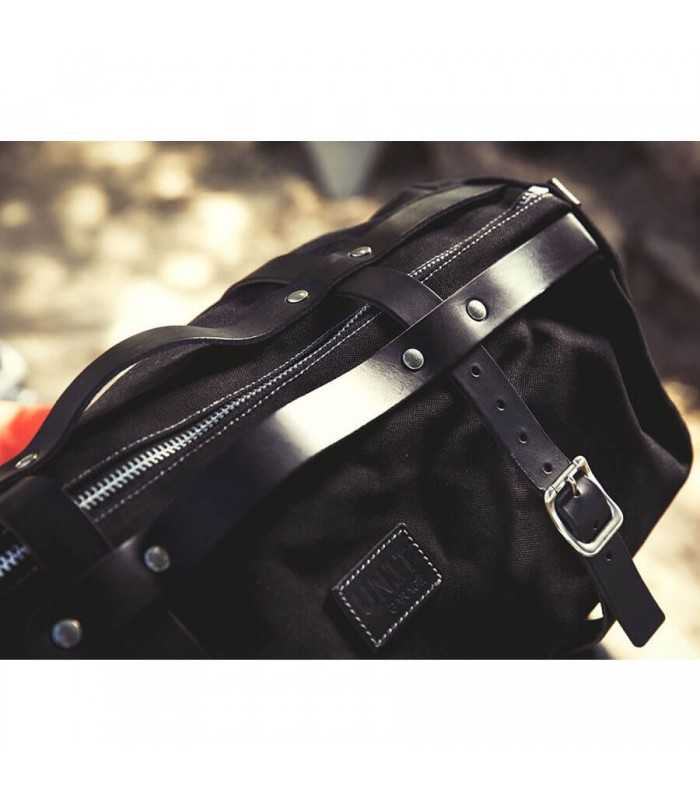 Unit Garage Satteltasche Duffle Kalahari 43l Canvas schwarz