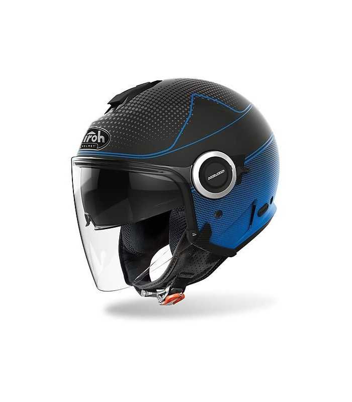 JET HELMET AIROH HELIOS Map MATT BLAU