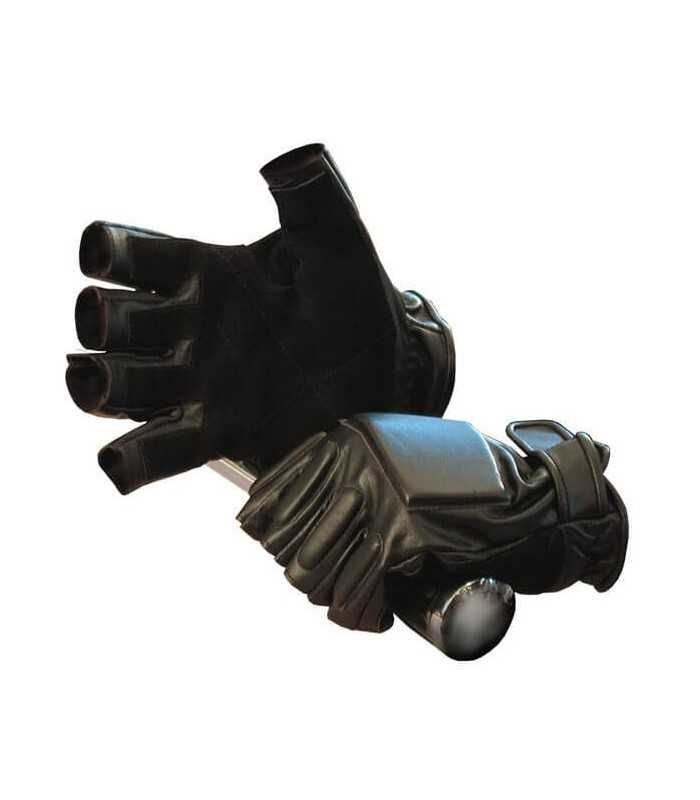Army Surplus fingerless leder handschuhe