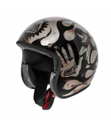 Casque jet Premier Le Petit Classic Bd Titanium