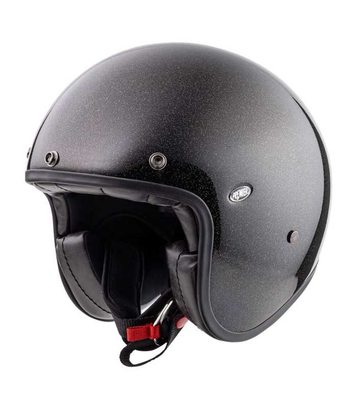 Casque jet Premier Le Petit Classic U9 Glitter or