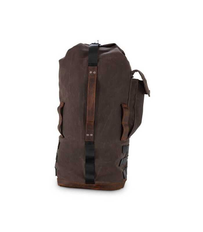 BURLY VOYAGER SISSY BAR BACKPACK DARK OAK