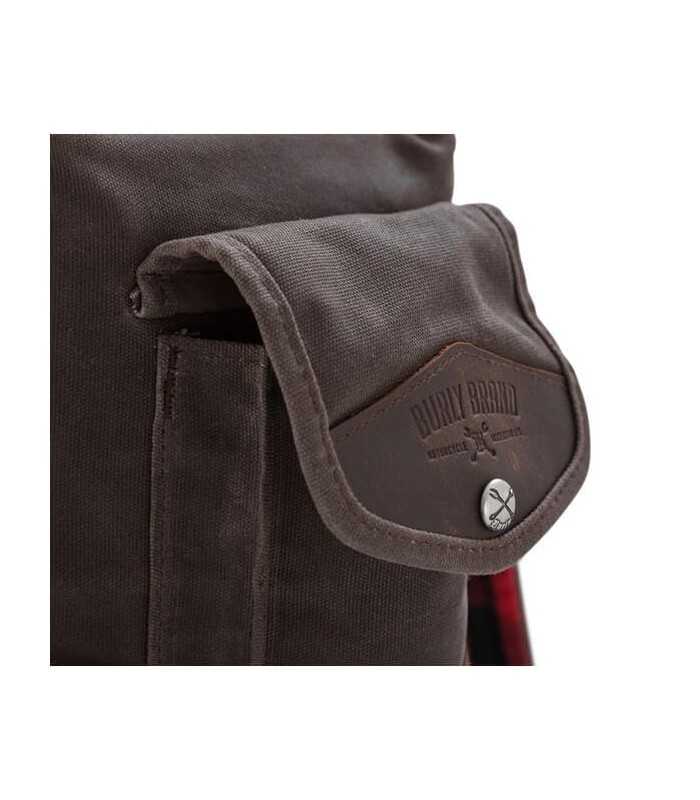BURLY VOYAGER SISSY BAR BACKPACK DARK OAK
