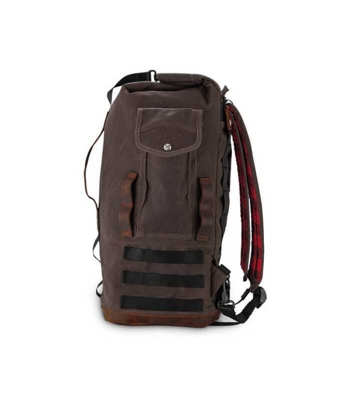 BURLY VOYAGER SISSY BAR RUCKSACK DARK OAK