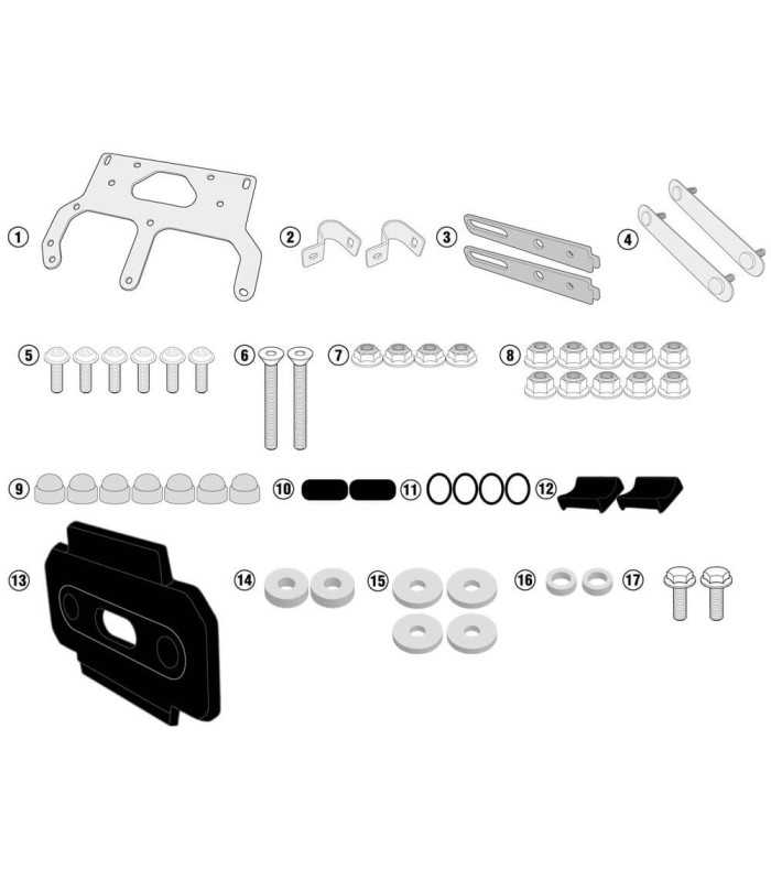 GIVI TL3112KIT SUZUKI DL 650/1000 V-STROM (17-19)