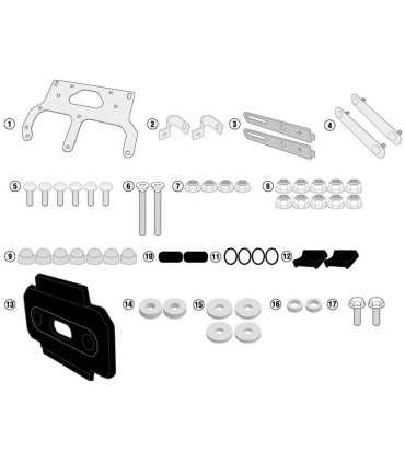 GIVI TL3112KIT SUZUKI DL 650/1000 V-STROM (17-19)