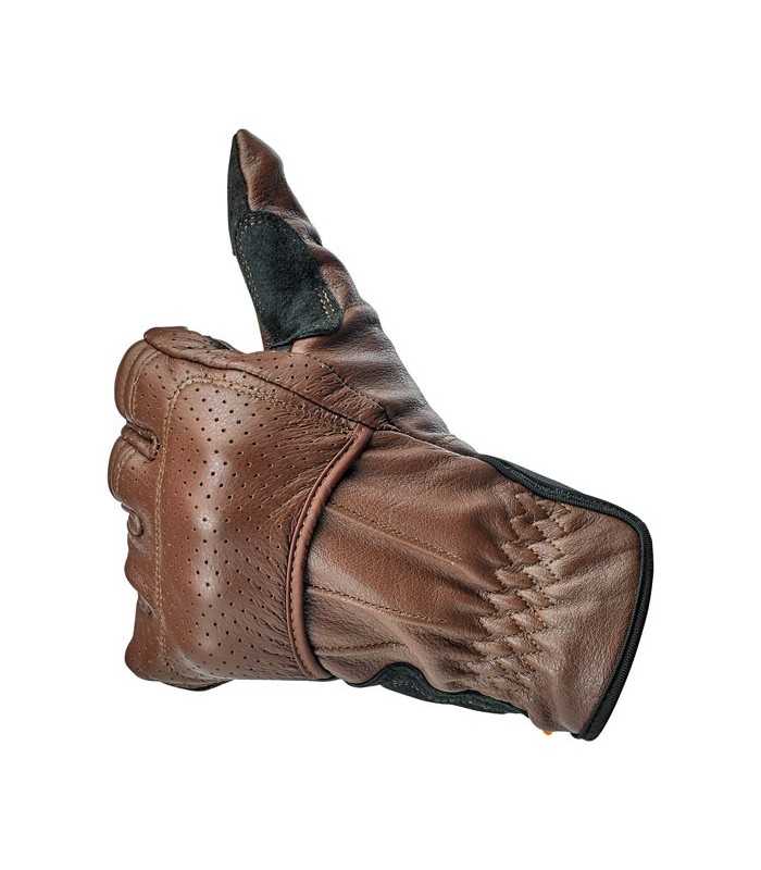 GANTS MOTO CUIR BILTWELL BORREGO CE BROWN
