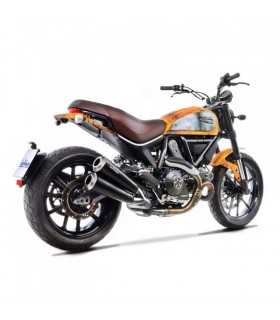 LEOVINCE exhaust Ducati Scrambler 800 (2015-16) GP DUALS Inox black