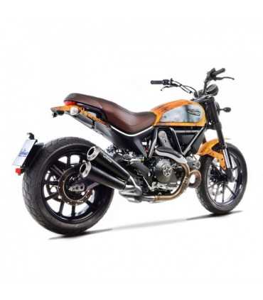 LEOVINCE Ducati Scrambler 800 (2015-16) GP DUALS Inox CH+KAT Slip-On