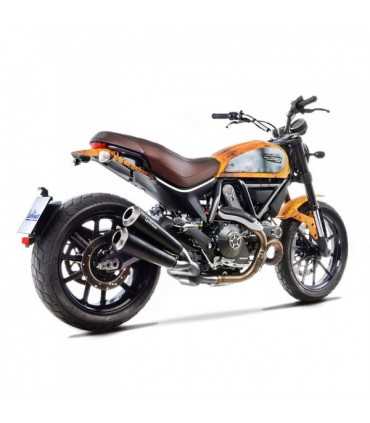 LEOVINCE auspuff Ducati Scrambler 800 (2015-16) GP DUALS Inox black