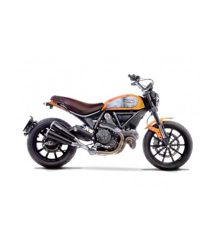 LEOVINCE exhaust Ducati Scrambler 800 (2015-16) GP DUALS Inox black
