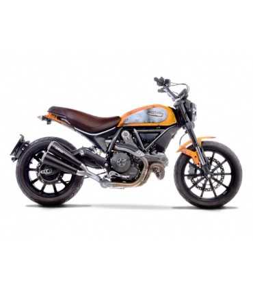 LEOVINCE exhaust Ducati Scrambler 800 (2015-16) GP DUALS Inox black