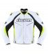 ICON HYPERSPORT 2 PRIME LEATHER JACKET WHITE YELLOW