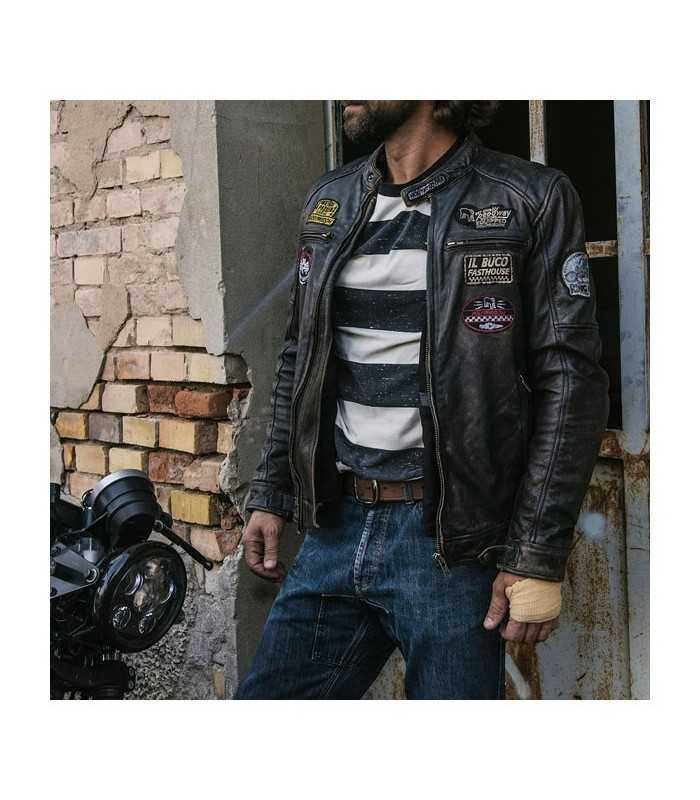 HOLY FREEDOM ZERO Evolution leder jacke schwarz