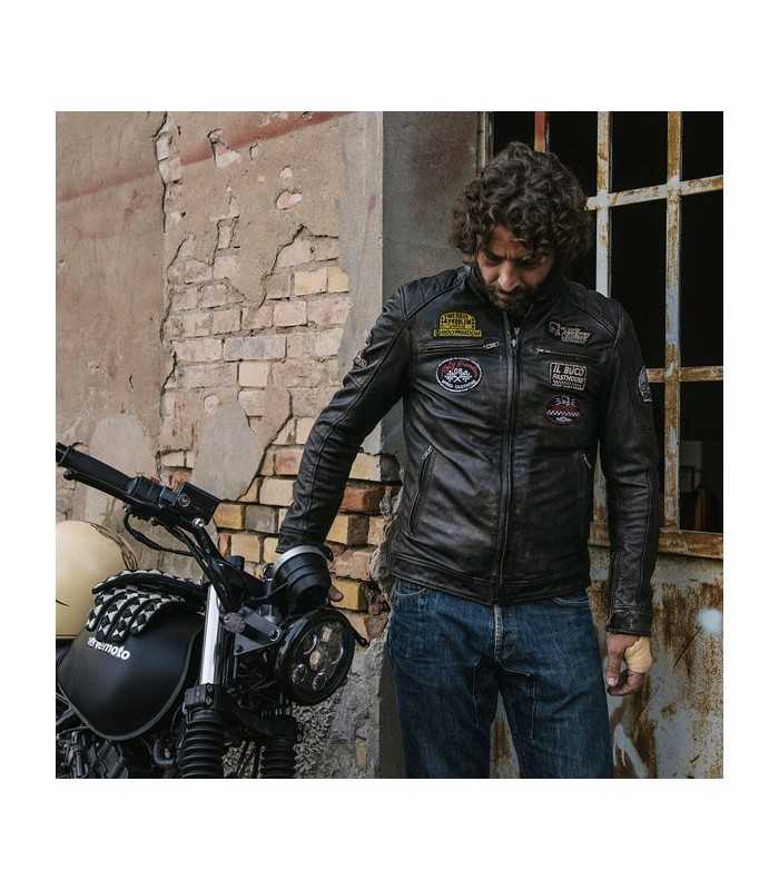 HOLY FREEDOM ZERO Evolution leder jacke schwarz