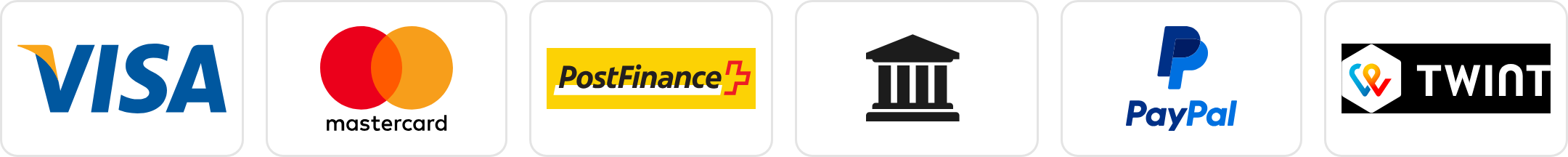 Akzeptierte Zahlungsmittel